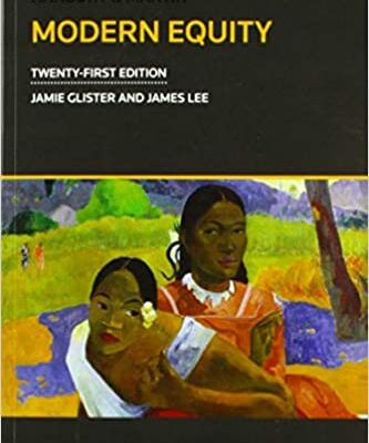 خرید و دانلود نسخه کامل کتاب Hanbury & Martin: Modern Equity (21st Edition) –  +  Pdf