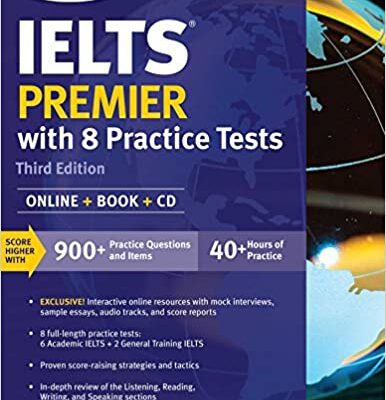 خرید و دانلود نسخه کامل کتاب IELTS Premier with 8 Practice Tests (Third Edition)[2016] –  +  pdf