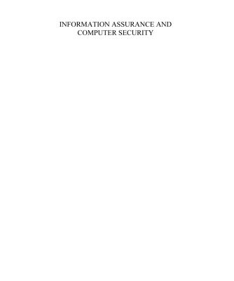 خرید و دانلود نسخه کامل کتاب Information Assurance and Computer Security, Volume 6 NATO Security through Science Series: Information and Communication Security (Nato Security Through Science)