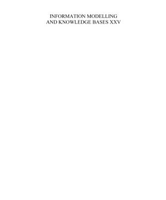 خرید و دانلود نسخه کامل کتاب Information Modelling and Knowledge Bases XXV