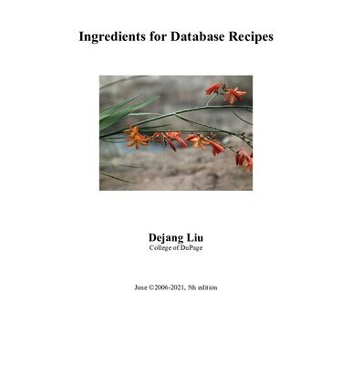 خرید و دانلود نسخه کامل کتاب Ingredients for Database Recipes