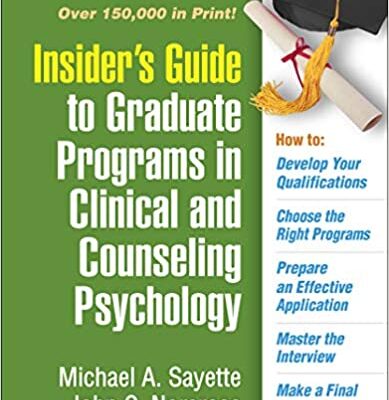 خرید و دانلود نسخه کامل کتاب Insider’s Guide to Graduate Programs in Clinical and Counseling Psychology: 2020/2021 Edition – Pdf