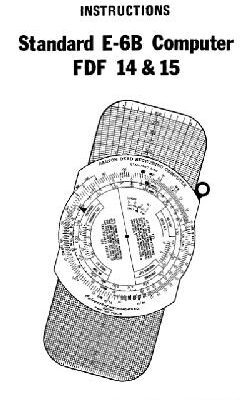 خرید و دانلود نسخه کامل کتاب Instructions for Standard E-6B computer slide rule FDF14, FDF15