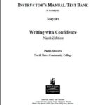 خرید و دانلود نسخه کامل کتاب INSTRUCTOR’S MANUAL/TEST BANK to accompany Writing with Confidence: Writing Effective Sentences and Paragraphs, VangoBooks, 9th Edition