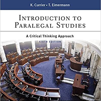 خرید و دانلود نسخه کامل کتاب Introduction to Paralegal Studies: A Critical Thinking Approach (6th Edition) – + pdf