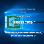خرید و دانلود نسخه کامل کتاب Je me perfectionne avec Excel 2016: Graphiques, consolidation, plan, nom, solveur…