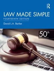 خرید و دانلود نسخه کامل کتاب Law made simple (14th Edition) BY Barker –  Pdf