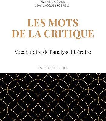 خرید و دانلود نسخه کامل کتاب Les mots de la critique : Vocabulaire de l’analyse littéraire (culture ge t. 1) –  PDF