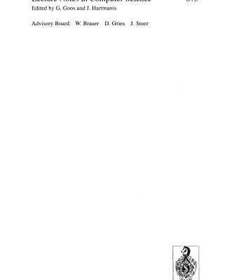خرید و دانلود نسخه کامل کتاب Live Data Structures in Logic Programs: Derivation by Means of Abstract Interpretation