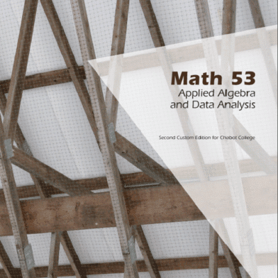 خرید و دانلود نسخه کامل کتاب Math 53: Applied Algebra and Data Analysis Second Custom Edition for Chabot College –  Pdf