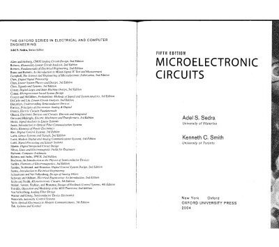 خرید و دانلود نسخه کامل کتاب “Micro  Electronic  Circuits  Theory  And   Applicatication,”  5th  Edition