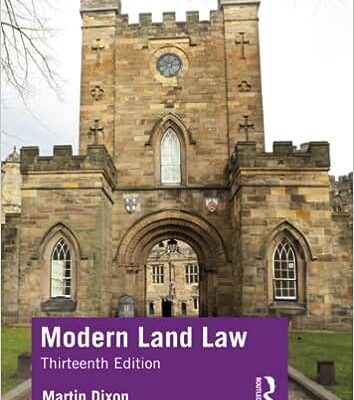 خرید و دانلود نسخه کامل کتاب Modern Land Law (13th Edition) BY Dixon –  Pdf