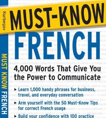 خرید و دانلود نسخه کامل کتاب Must know French: the 4,000 words that give you the power to communicate –  PDF