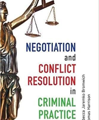 خرید و دانلود نسخه کامل کتاب Negotiation and Conflict Resolution in Criminal Practice:  A Handbook –  PDF