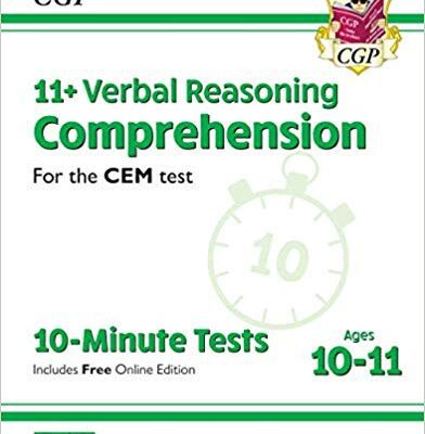 خرید و دانلود نسخه کامل کتاب New 11+ CEM 10-Minute Tests:  Comprehension – Ages 10-11 Book 1 (with Online Edition) (CGP 11+ CEM)