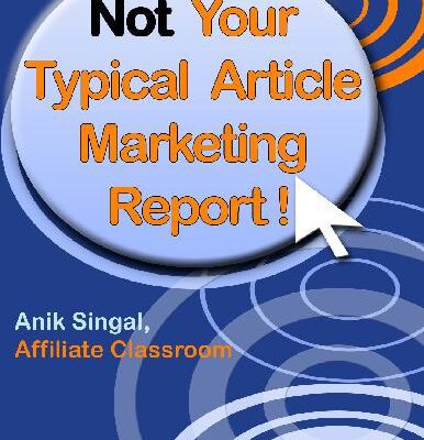 خرید و دانلود نسخه کامل کتاب Not Your Typical Article Marketing Report