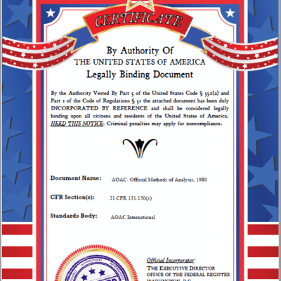 خرید و دانلود نسخه کامل کتاب OFFICIAL METHODS OF ANALYSIS OF THE ASSOCIATION OF OFFICIAL ANALYTICAL CHEMISTS THIRTEENTH EDITION, 1980 – PDF