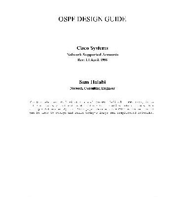 خرید و دانلود نسخه کامل کتاب OSPF Design