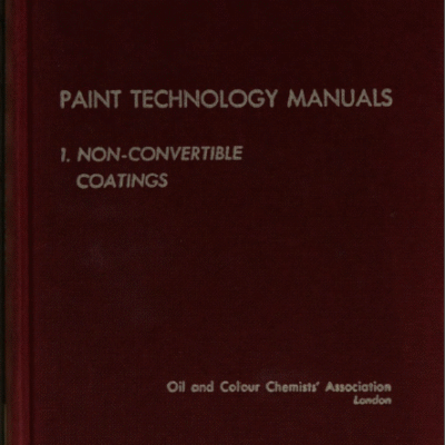 خرید و دانلود نسخه کامل کتاب Paint Technology Manuals Non-convertible coatings · Volume 1 – Pdf
