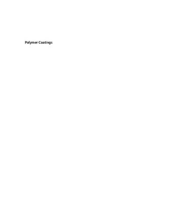 خرید و دانلود نسخه کامل کتاب Polymer coatings : a guide to chemistry, characterization, and selected applications – PDF