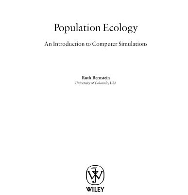 خرید و دانلود نسخه کامل کتاب Population Ecology: An Introduction to Computer Simulations