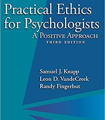 خرید و دانلود نسخه کامل کتاب Practical Ethics for Psychologists: A Positive Approach (3rd Edition) – + pdf