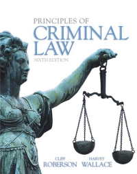 خرید و دانلود نسخه کامل کتاب Principles of Criminal Law (6th Edition) BY Roberson – Pdf