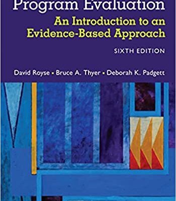 خرید و دانلود نسخه کامل کتاب Program Evaluation: An Introduction to an Evidence-Based Approach (6th Edition) – PDF