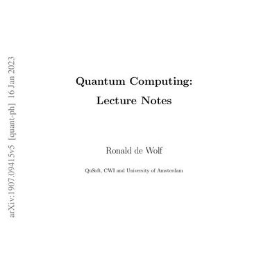 خرید و دانلود نسخه کامل کتاب Quantum Computing: Lecture Notes