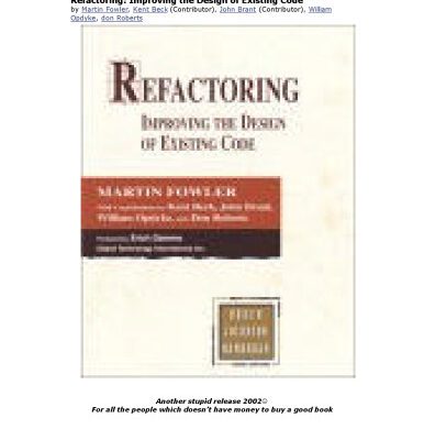 خرید و دانلود نسخه کامل کتاب Refactoring – Improving the Design of Existing Code