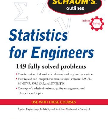 خرید و دانلود نسخه کامل کتاب Schaum’s Outline of Statistics for Engineers (Schaum’s Outlines)