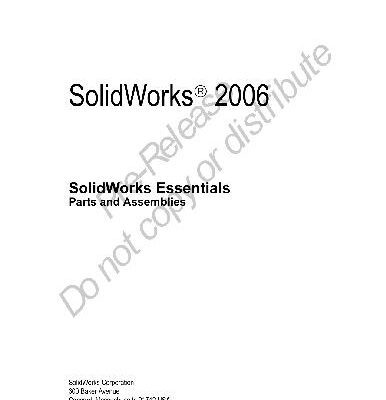 خرید و دانلود نسخه کامل کتاب solidworks essentials partsassemblies draft