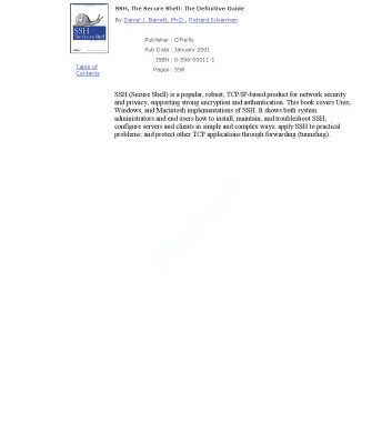 خرید و دانلود نسخه کامل کتاب SSH, The Secure Shell: The Definitive Guide