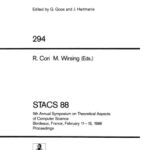 خرید و دانلود نسخه کامل کتاب STACS 88: 5th Annual Symposium on Theoretical Aspects of Computer Science Bordeaux, France, February 11–13, 1988 Proceedings