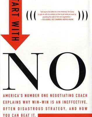خرید و دانلود نسخه کامل کتاب Start with no: the negotiating tools that the pros don’t want you to know – PDF