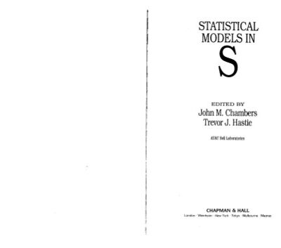 خرید و دانلود نسخه کامل کتاب Statistical Models in S (Chapman & Hall Computer Science Series)