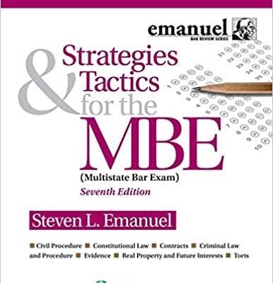 خرید و دانلود نسخه کامل کتاب Strategies & Tactics for the MBE (Bar Review) (7th Edition) [2019] –  +  pdf
