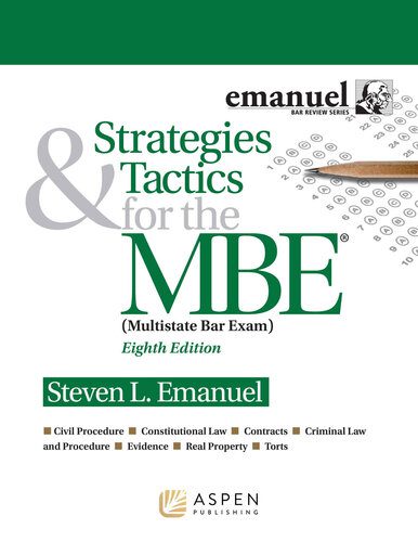 خرید و دانلود نسخه کامل کتاب Strategies & Tactics for the MBE (Emanuel Bar Review Series) (8th Edition) – + Pdf_683b7822bec0f.jpeg خرید و دانلود نسخه کامل کتاب Strategies & Tactics for the MBE (Emanuel Bar Review Series) (8th Edition) – + Pdf