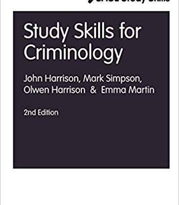 خرید و دانلود نسخه کامل کتاب Study Skills for Criminology (Sage Study Skills Series) 2nd Edition