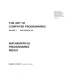 خرید و دانلود نسخه کامل کتاب The Art of Computer Programming. Volume 4, Pre-Fascicle 5A: Mathematical Preliminaries Redux