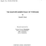خرید و دانلود نسخه کامل کتاب The Computer Modern family of typefaces