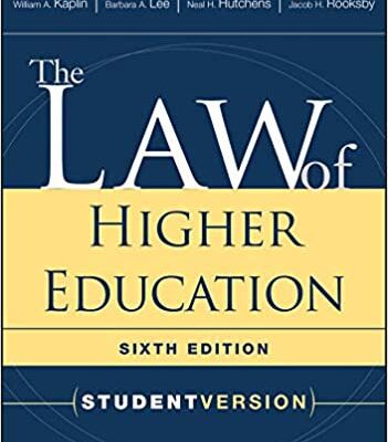 خرید و دانلود نسخه کامل کتاب The Law of Higher Education: Student Version (6th Edition) – Pdf