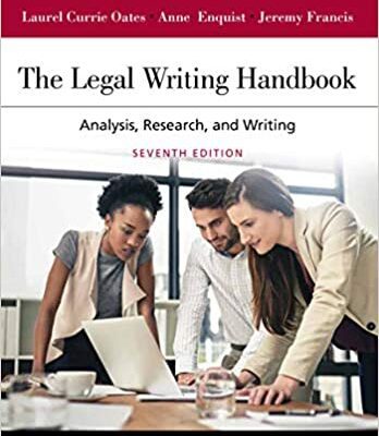خرید و دانلود نسخه کامل کتاب The Legal Writing Handbook: Analysis, Research, and Writing (7th Edition) [2019] –  +  Pdf