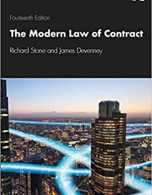 خرید و دانلود نسخه کامل کتاب The Modern Law of Contract (14th Edition) [2022] –  PDF