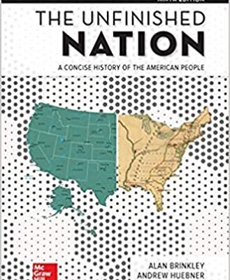 خرید و دانلود نسخه کامل کتاب The Unfinished Nation: A Concise History of the American People (9th Edition) – PDF