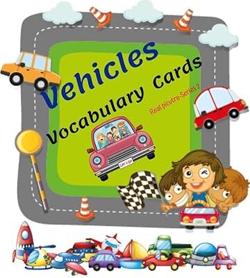 خرید و دانلود نسخه کامل کتاب The Vocabulary Flashcards of Vehicles: Learning & Skill development for Kid and Preschool, it enhances concentration and imagination with real picture more than 40 pics. (Series 2) –  +  PDF