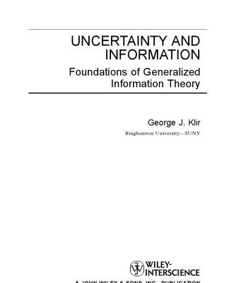 خرید و دانلود نسخه کامل کتاب Uncertainty and Information: Foundations of Generalized Information Theory