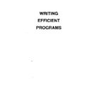 خرید و دانلود نسخه کامل کتاب Writing efficient programs