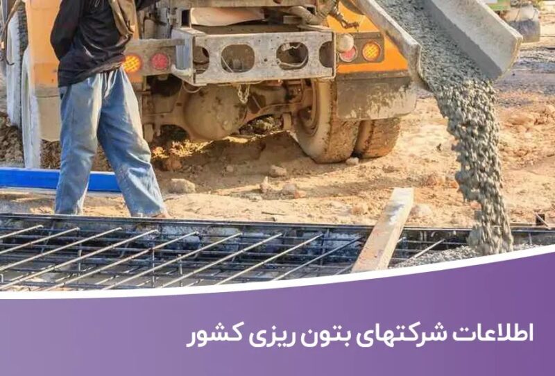خرید و دانلود بانک اطلاعات شرکتهای بتون ریزی کشور - تصویر 1