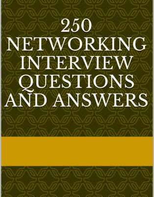 خرید و دانلود نسخه کامل کتاب 250 Networking Interview Questions and Answers